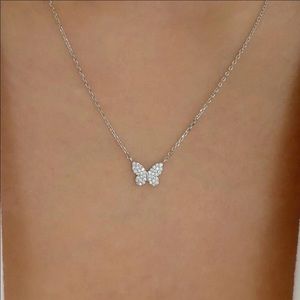 Silver Butterfly Necklace